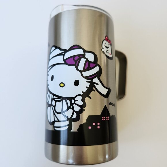Hello Kitty Halloween Mummy Stainless Steel Tumbler With Lid Reusable Cute Cat - Picture 2 of 6